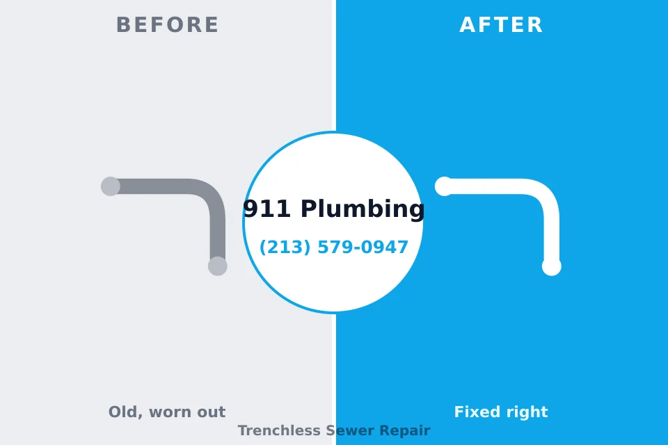 Before and after: plumbing repair Sweetwater, TN